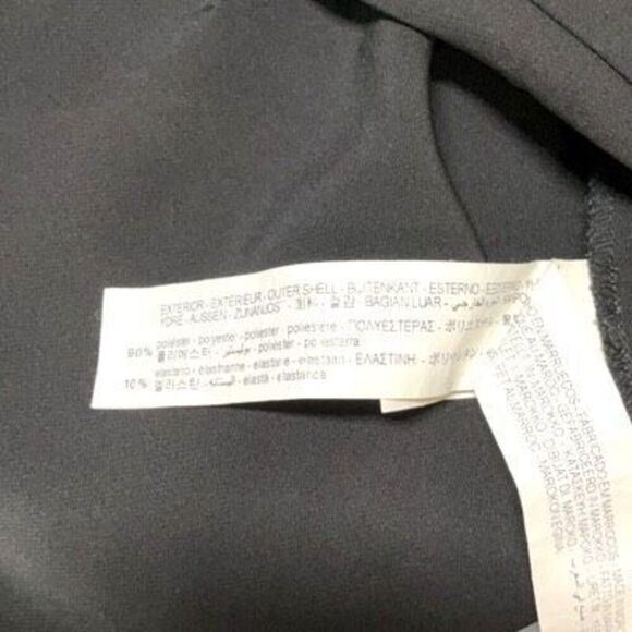 Zara Black Long Sleeve V Neck Belted Mini Dress Size Medium - Picture 10 of 12